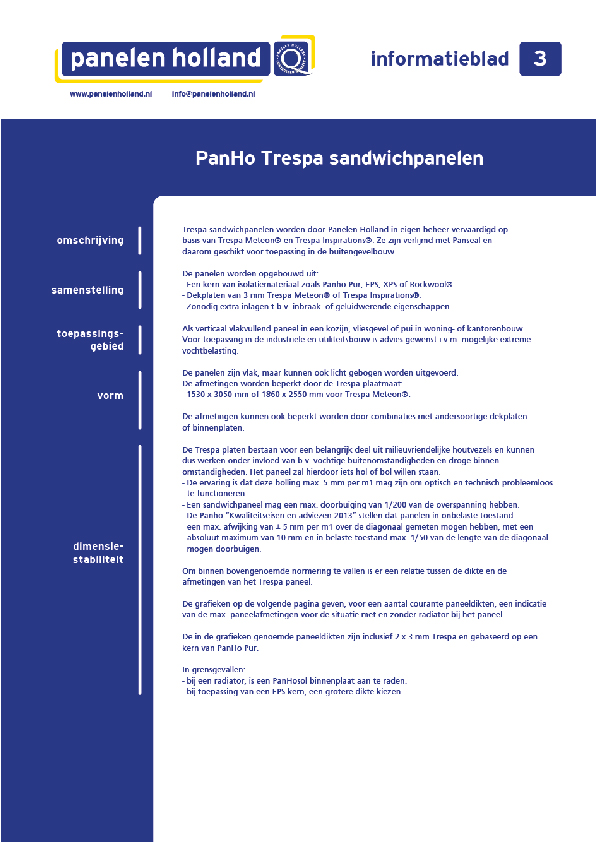 PanHo Trespa sandwichpanelen