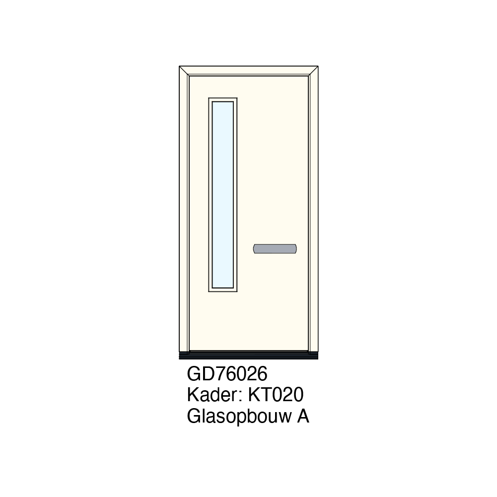 GD76026 De GD76026 is een hoogwaardig deurpaneel uit de Grandoor serie van Panelen Holland.