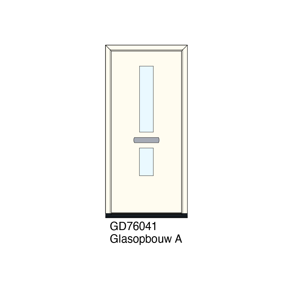 GF76041 De GD76041 is een bijzonder deurpaneel binnen de Grandoor‑serie van Panelen Holland