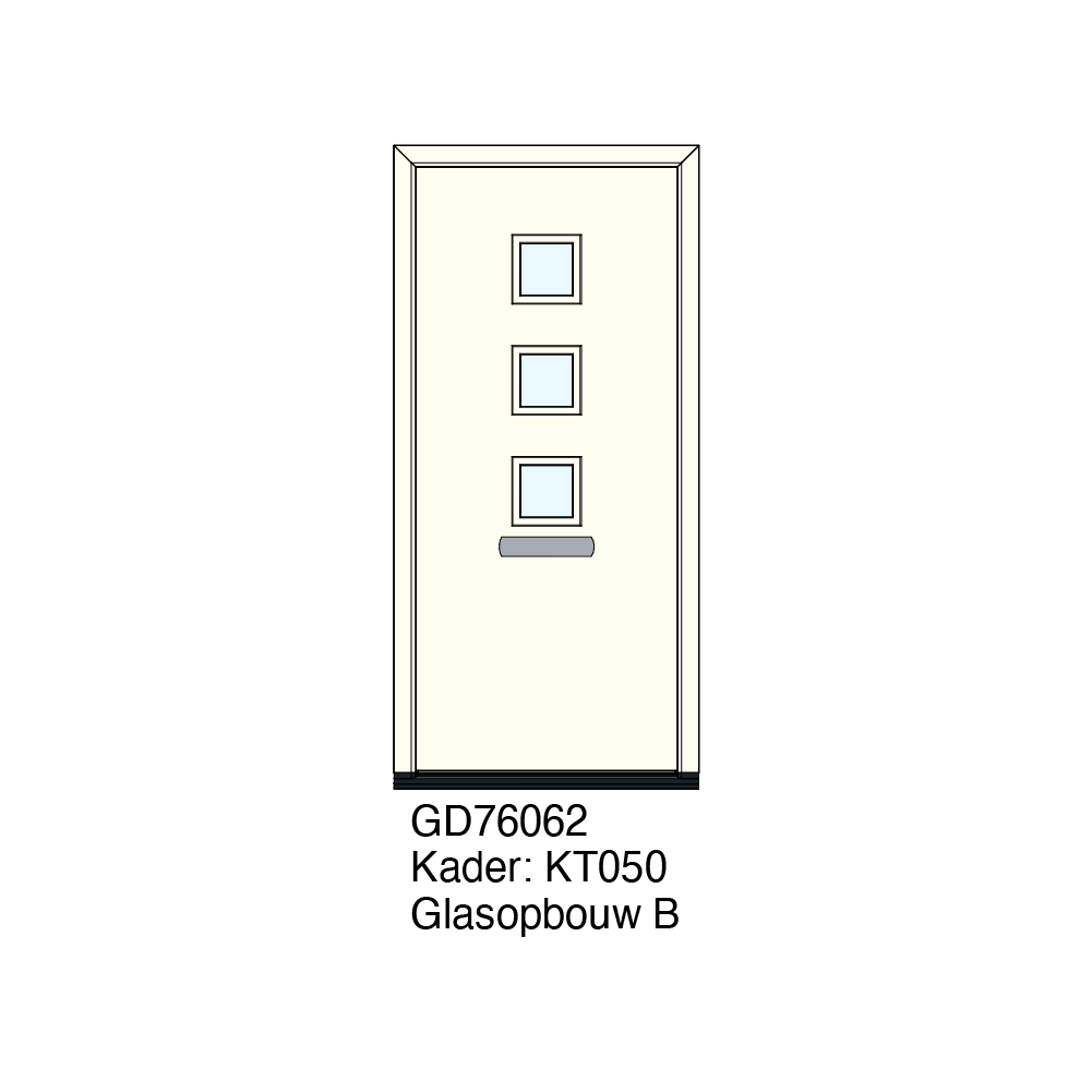 GD76062 Een voordeur bepaalt de eerste indruk van een woning of gebouw — en die indruk telt. De GD76062 uit de Grandoor-collectie van Panelen Holland