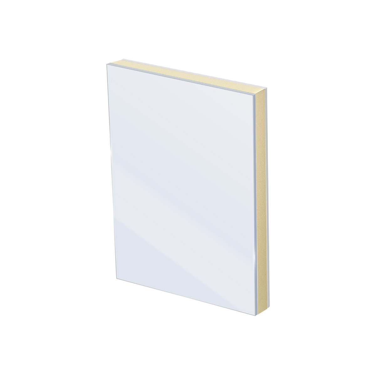 PH_11_Glas_PIR_Staal glas vlak sandwichpaneel Brute staal (0,7mm)