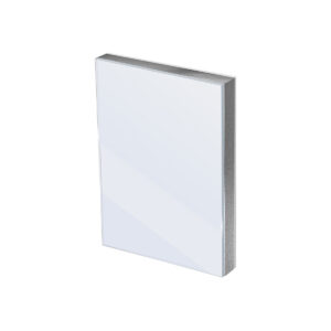 Glas vip sandwichpaneel brute staal (0,7mm)