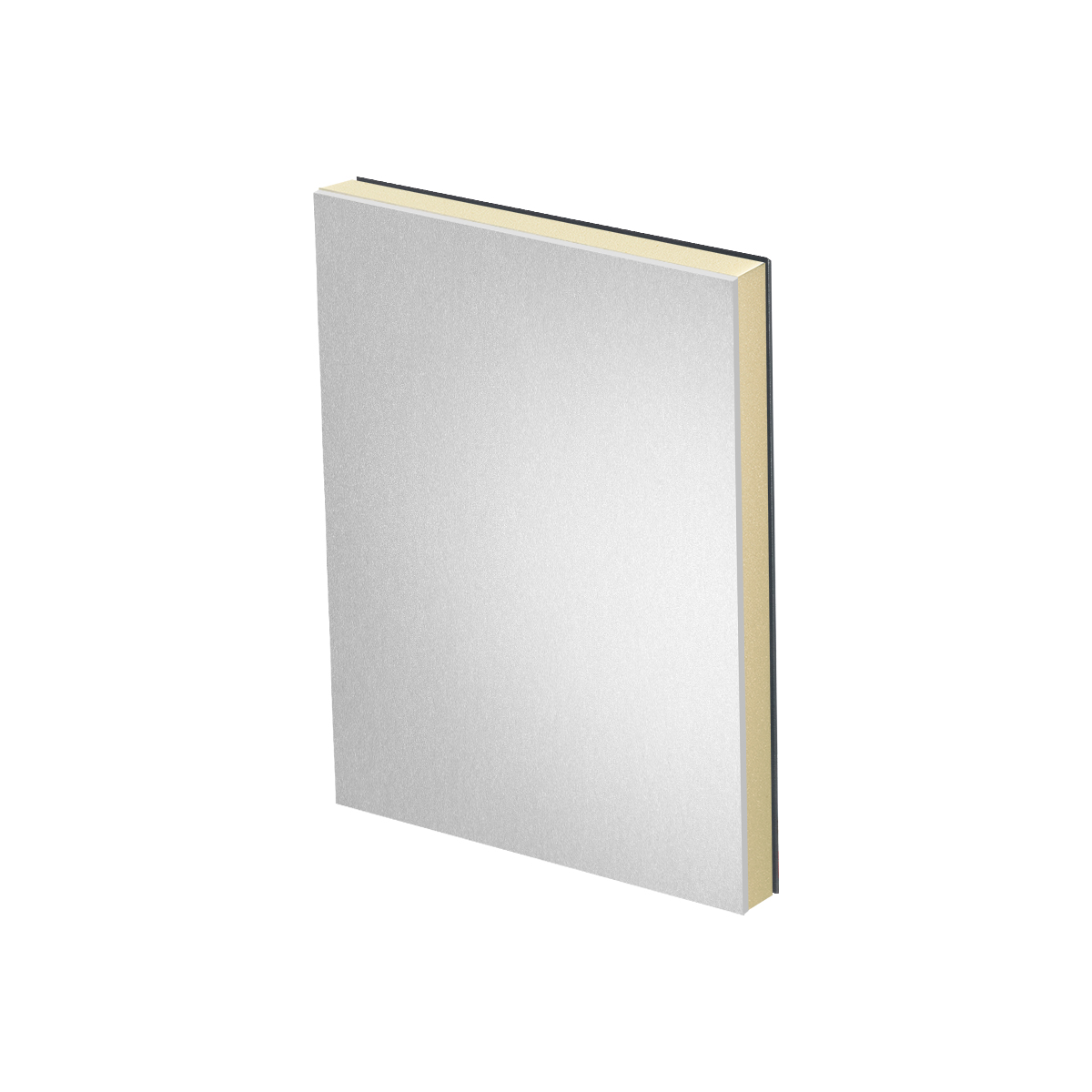 PH_34_Alu_PIR_GepStaal Aluminum vlak sandwichpaneel staal